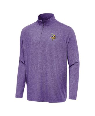 Men's Heather Purple Minnesota Vikings Hunk Quarter-Zip Jacket