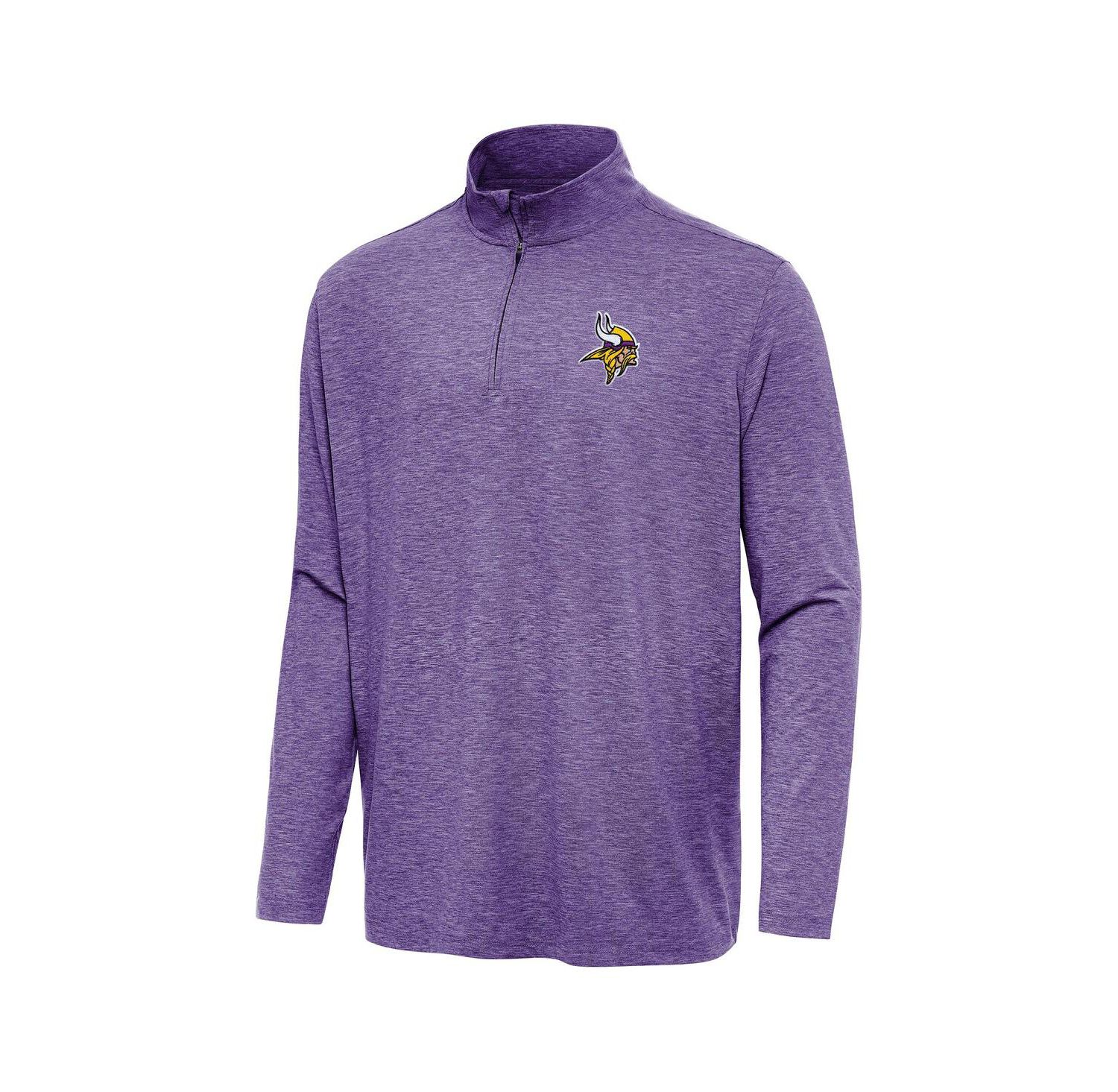 Men's Heather Purple Minnesota Vikings Hunk Quarter-Zip Jacket