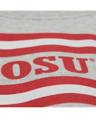 Men's Gray Ohio State Buckeyes All Over Print Sweatshirt