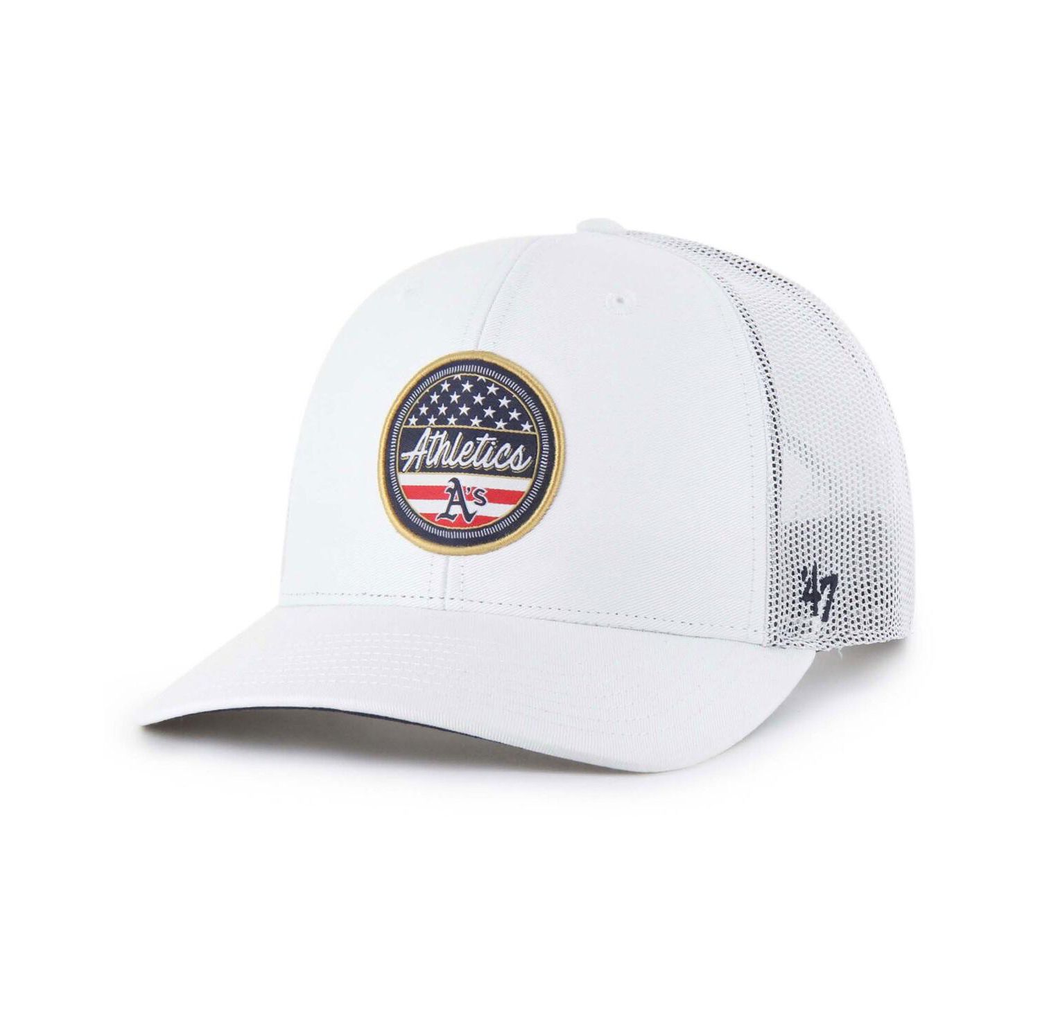Men's White Athletics Homage Adjustable Trucker Hat