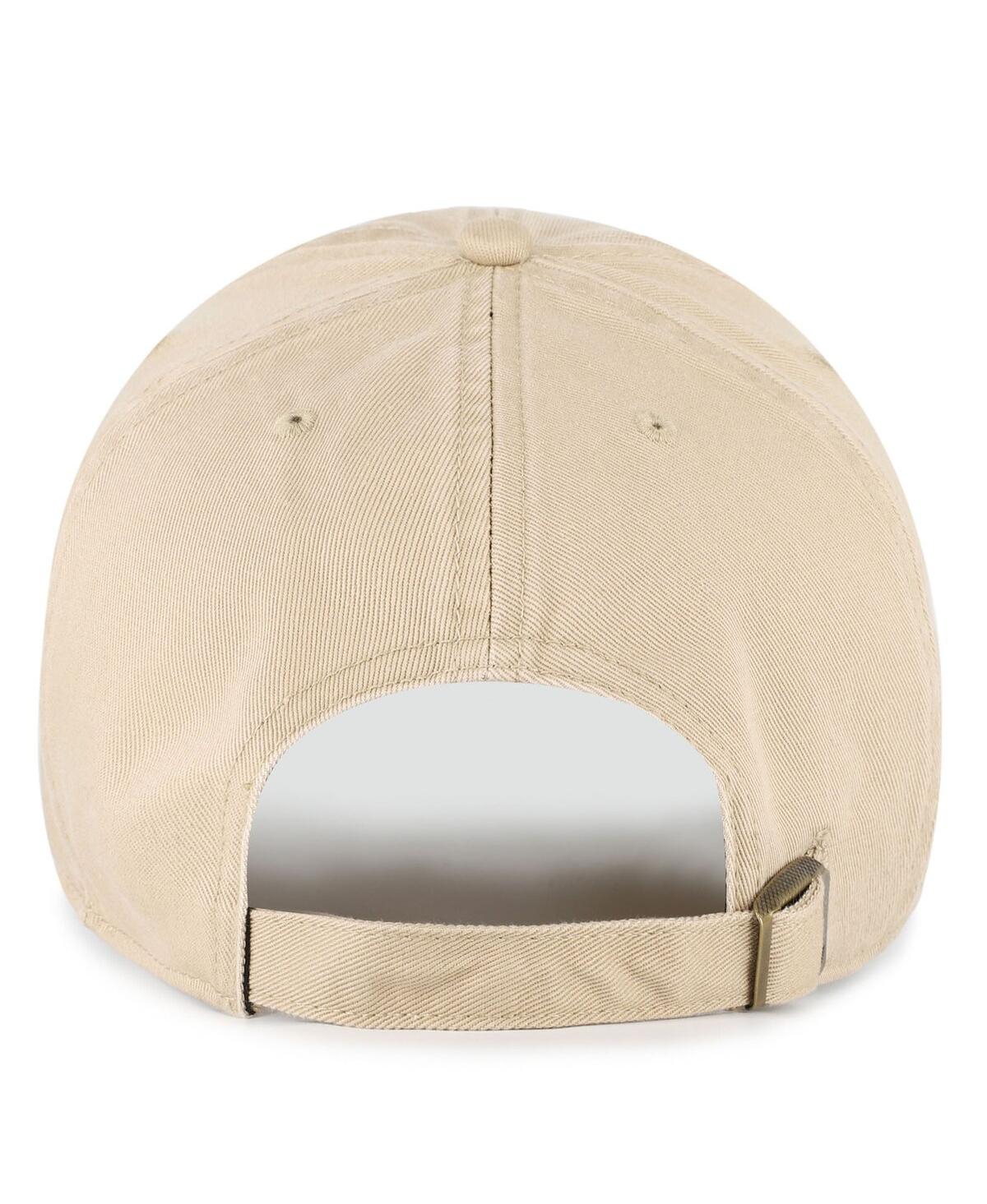 47 Brand Big Boys And Girls Khaki Florida State Seminoles Clean Up Adjustable Hat In Neutral