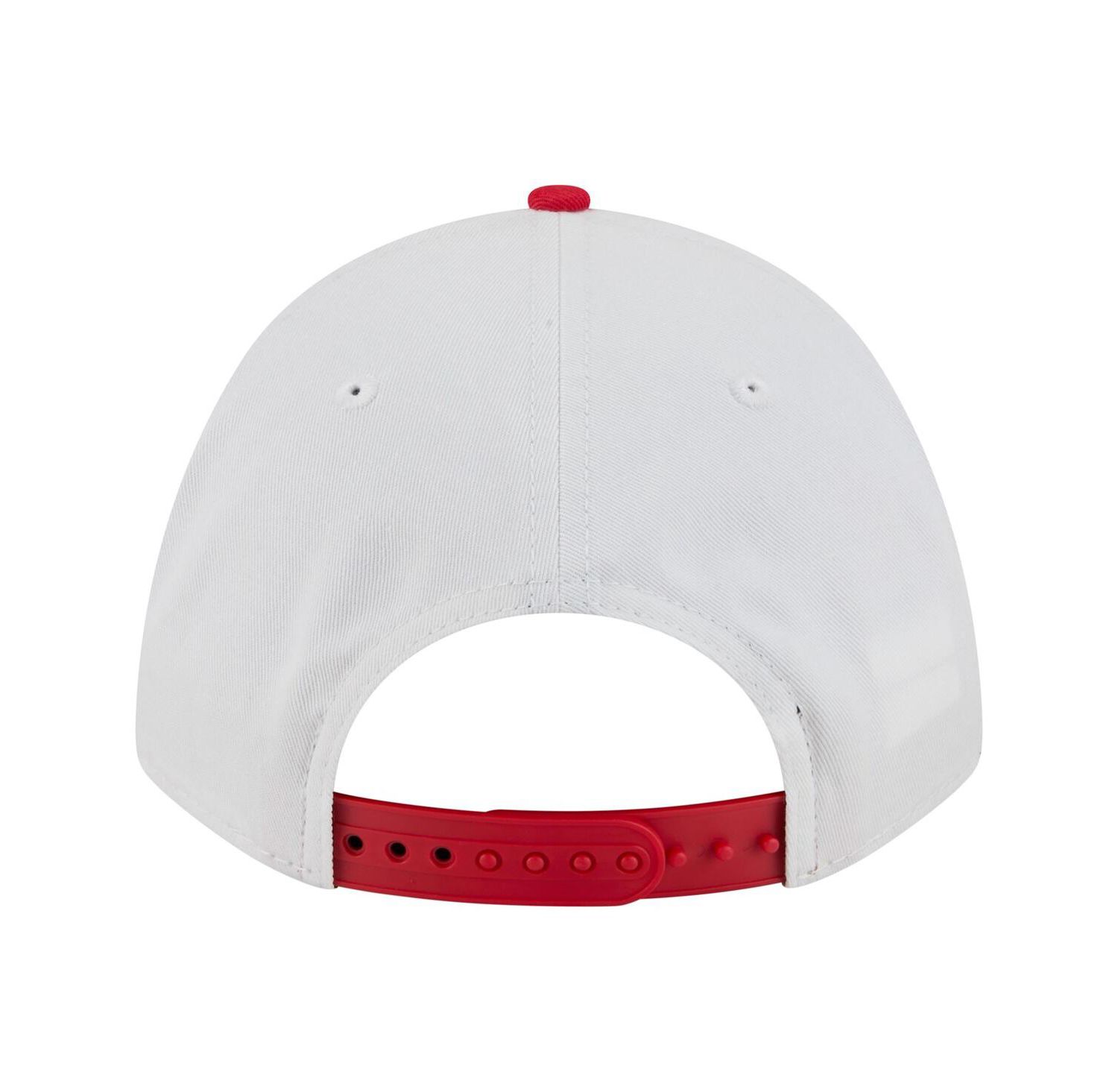Men's White/Scarlet Rutgers Scarlet Knights Arch Two-Tone Rope 9FORTY A-Frame M-Crown Adjustable Hat