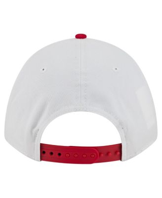 Men's White/Red Maryland Terrapins Arch Two-Tone Rope 9FORTY A-Frame M-Crown Adjustable Hat