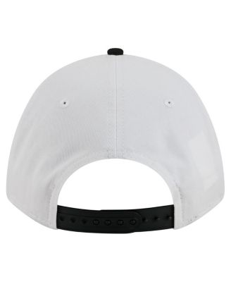 Men's White/Black Appalachian State Mountaineers Arch Two-Tone Rope 9FORTY A-Frame M-Crown Adjustable Hat