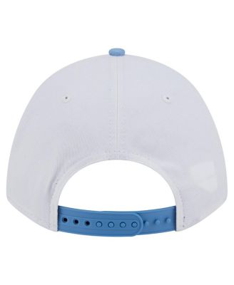 Men's White/Carolina Blue North Carolina Tar Heels Arch Two-Tone Rope 9FORTY A-Frame M-Crown Adjustable Hat