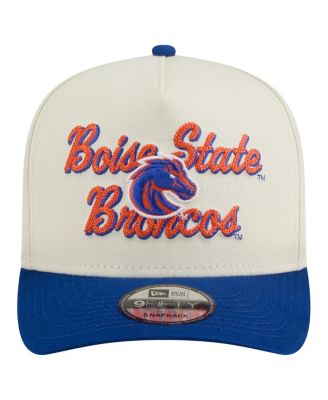 Men's Cream/Royal Boise State Broncos Vintage Chainstitch 9FIFTY A-Frame Snapback Hat