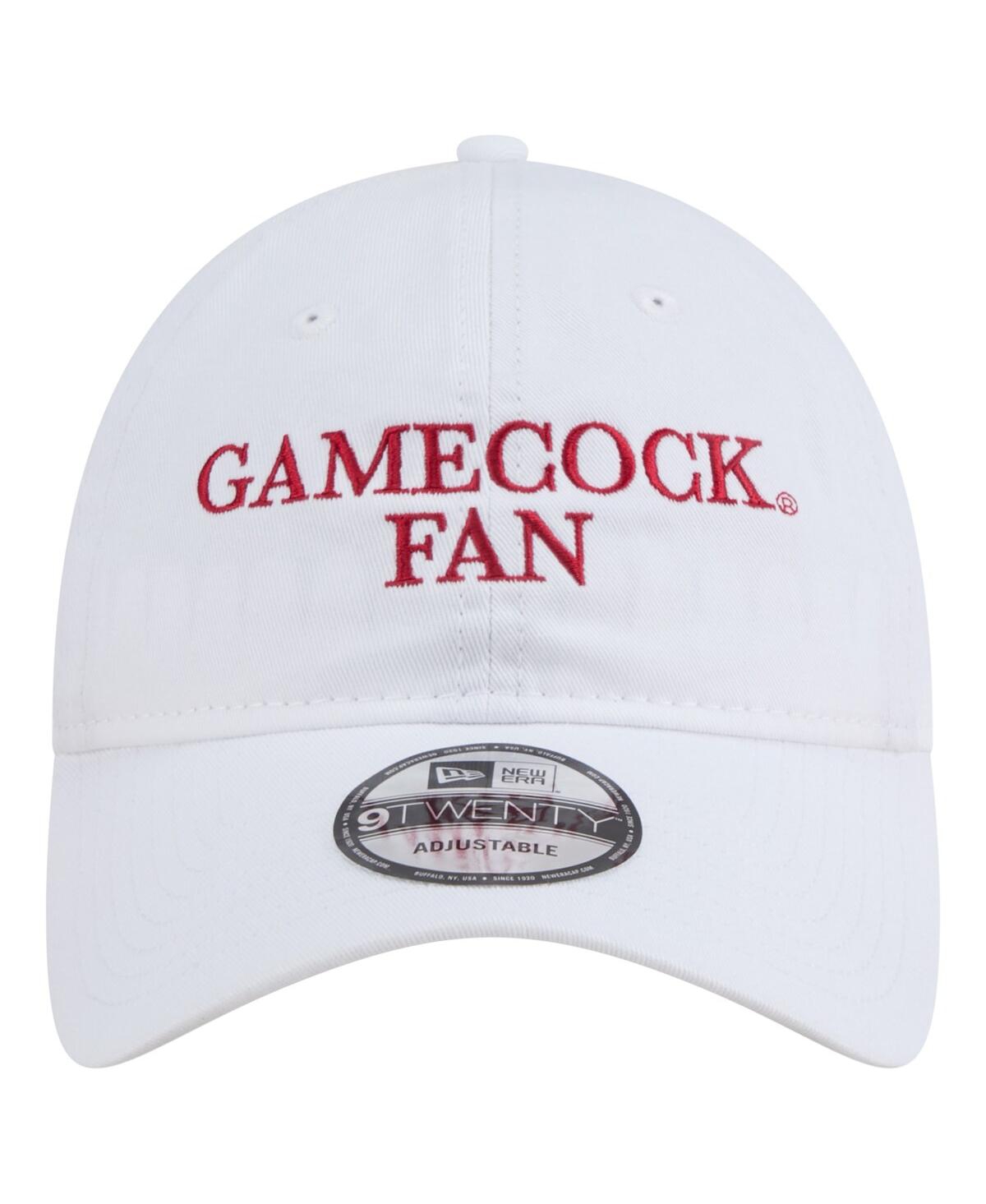 New Era Men's White South Carolina Gamecocks Fan 9twenty Adjustable Hat In White
