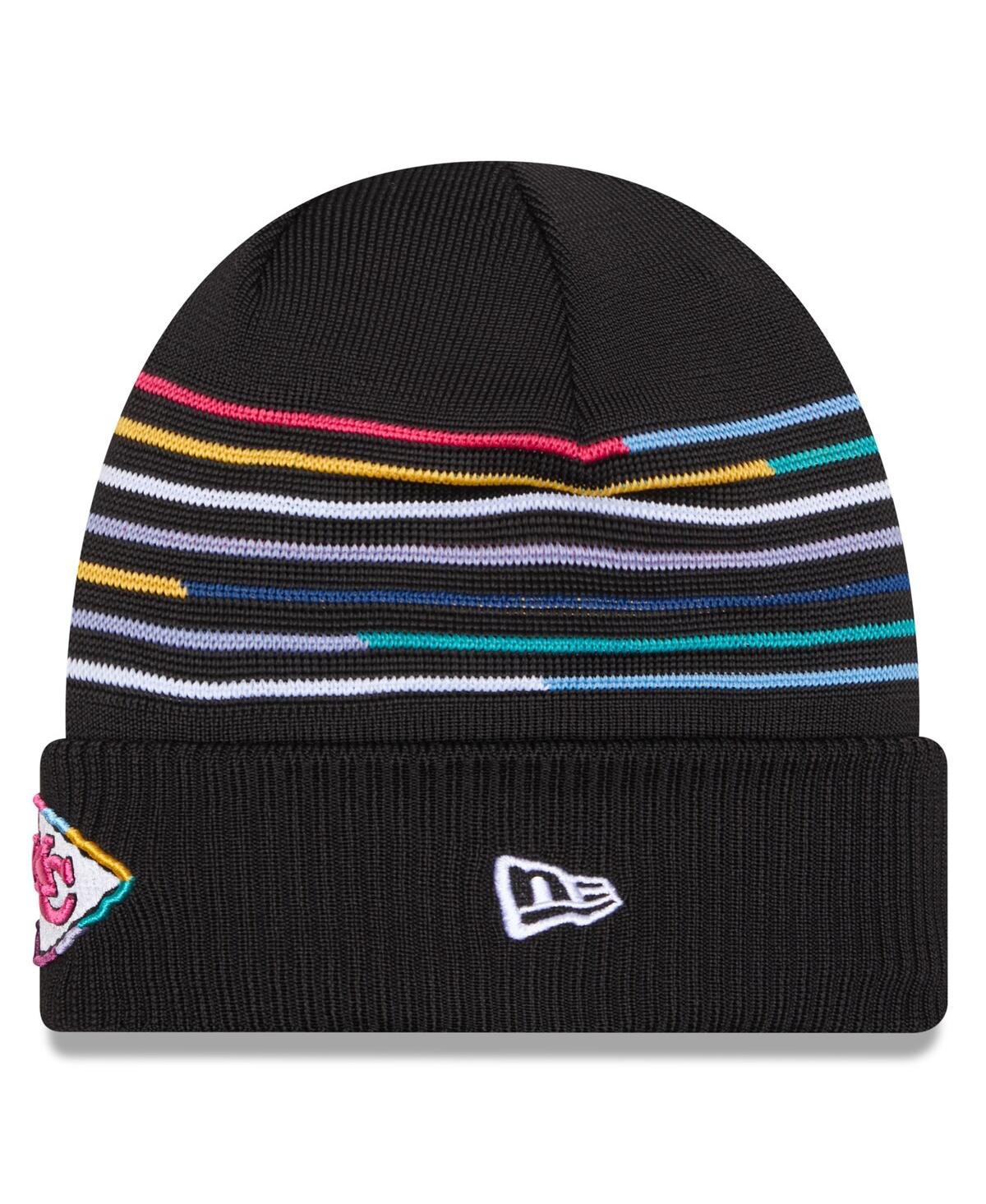 New Era Men's Black Kansas City Chiefs 2025 Nfl Crucial Catch Cuffed Knit Hat