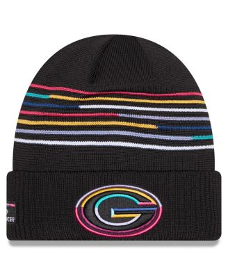 New Era - Men's Black Green Bay Packers 2025 NFL Crucial Catch Cuffed Knit Hat
