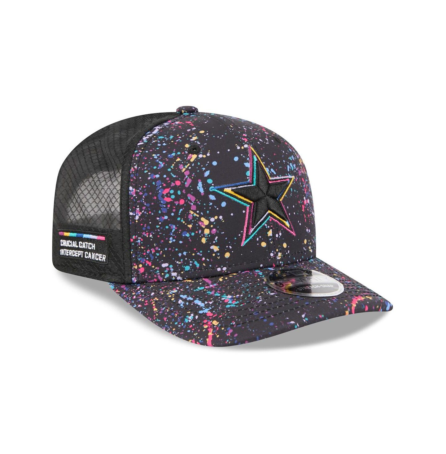 Мужская кепка New Era Black Dallas Cowboys 2025 NFL Crucial Catch 9SEVENTY Adjustable Hat — фото 1