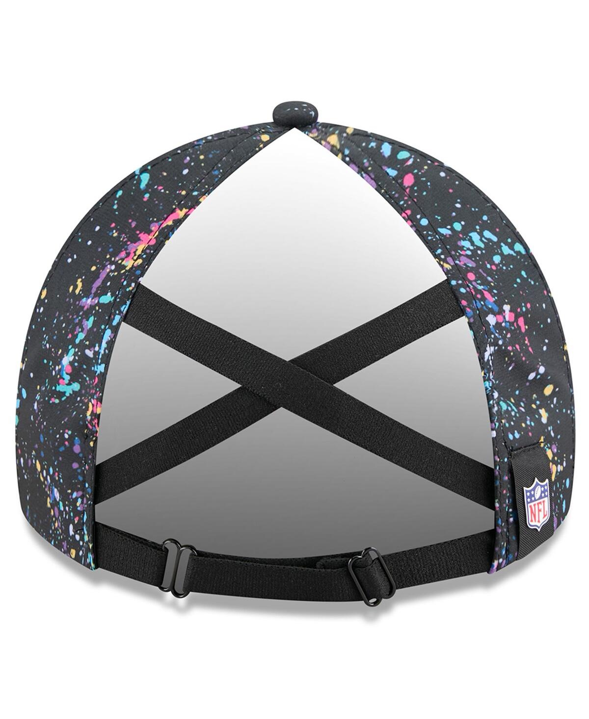 New Era Women's Black Los Angeles Chargers 2025 Nfl Crucial Catch Pony Tail Adjustable Hat In Black