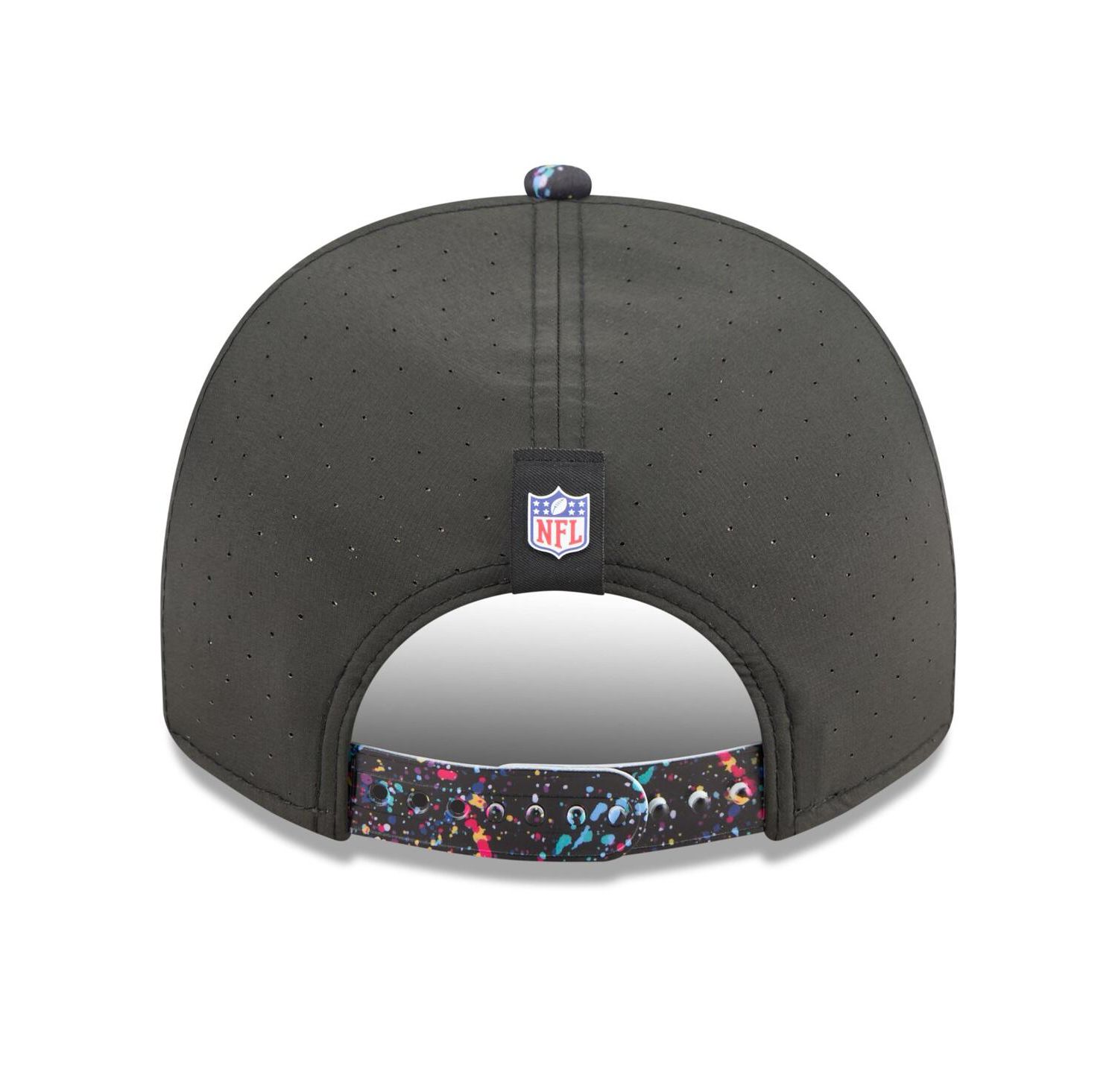 Men's Black Miami Dolphins 2025 NFL Crucial Catch A-Frame 9FIFTY Snapback Hat
