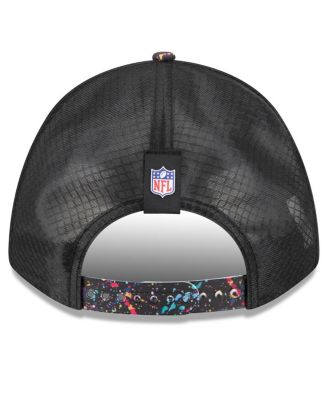 Men's Black Miami Dolphins 2025 NFL Crucial Catch 9FORTY Adjustable Hat