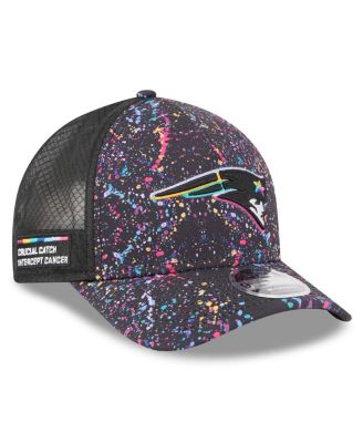 New Era - Big Boys and Girls Black New England Patriots 2025 NFL Crucial Catch 9FORTY Adjustable Hat