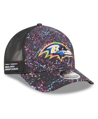 New Era - Big Boys and Girls Black Baltimore Ravens 2025 NFL Crucial Catch 9FORTY Adjustable Hat