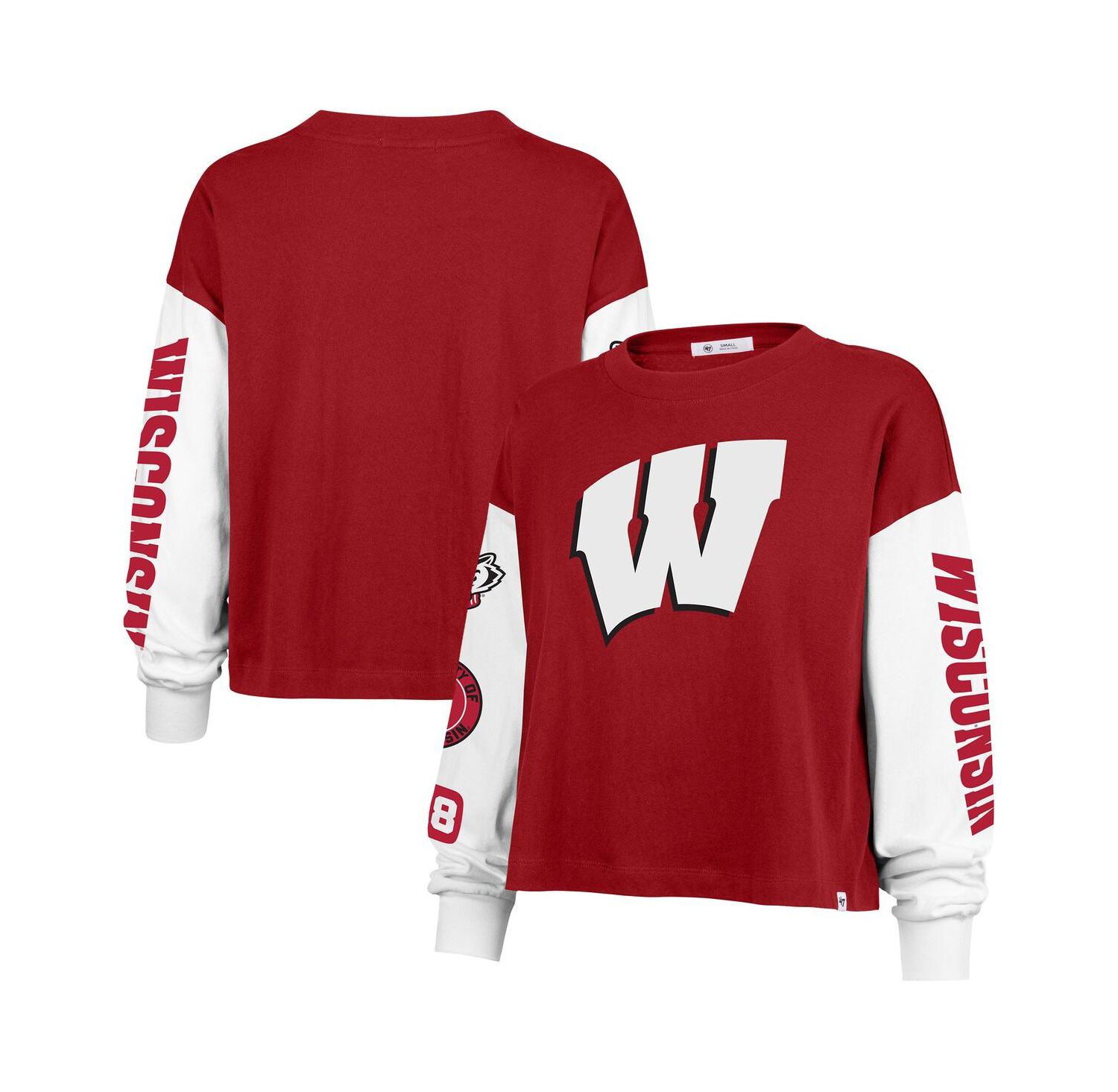Women's Red Wisconsin Badgers Sydney Long Sleeve T-Shirt
