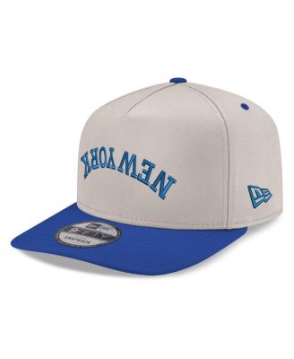 New Era - Men's Cream/Royal New York Mets Upside Down City Name A-Frame 9FIFTY Snapback Hat