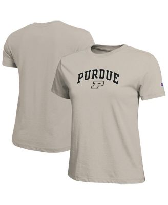 Champion - Women's Gold Purdue Boilermakers Arched Over Logo T-Shirt