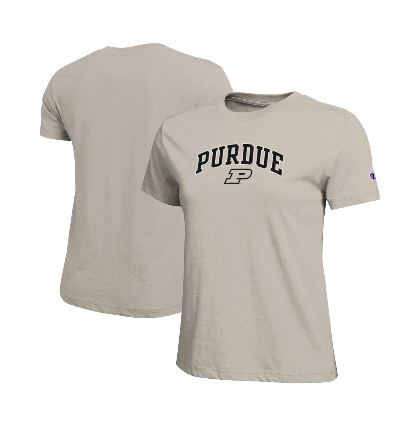 Женская футболка Champion Gold Purdue Boilermakers Arched Over Logo — фото 1