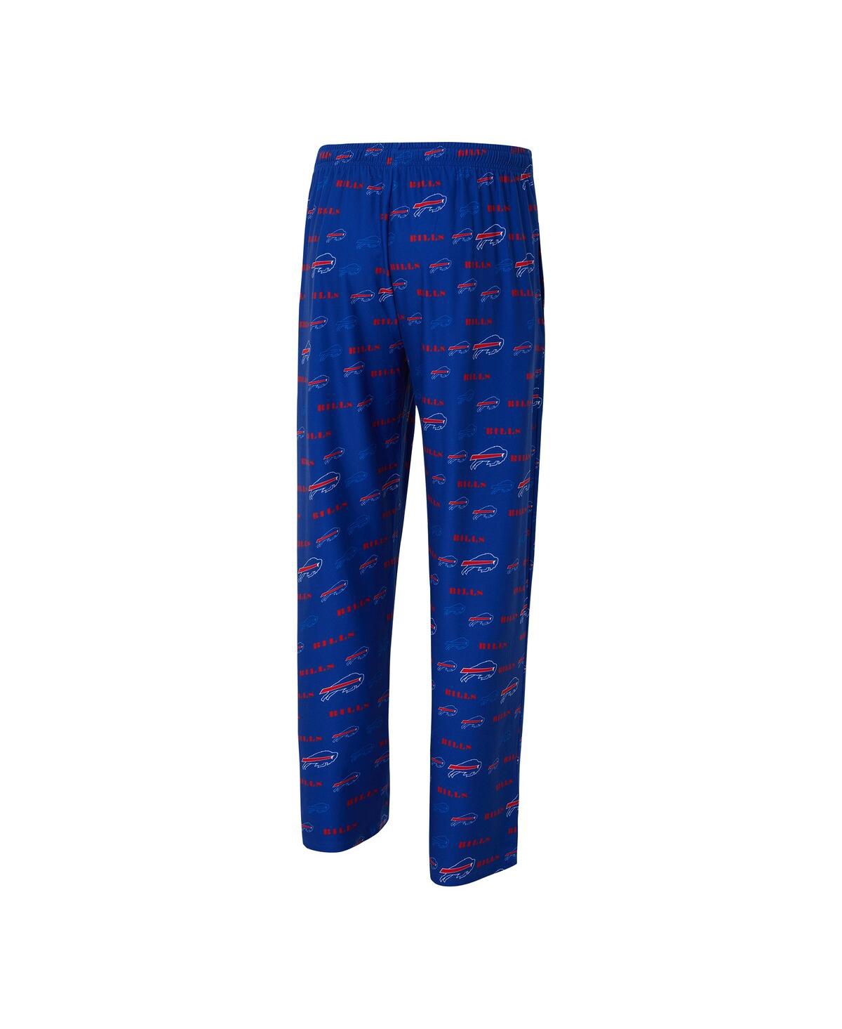 Concepts Sport Men's Royal Buffalo Bills Mosaic All Over Print Pants In Blue