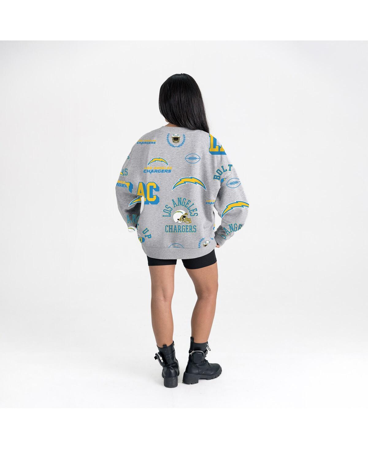 Gameday Couture Women's Heather Gray Los Angeles Chargers Always On Repeat Fleece Sweatshirt In Gray