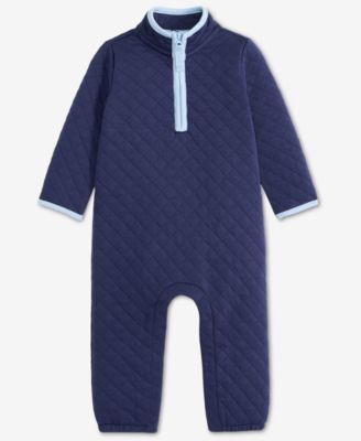 First Impressions - Baby Boys Quilted Double-Knit Coverall
