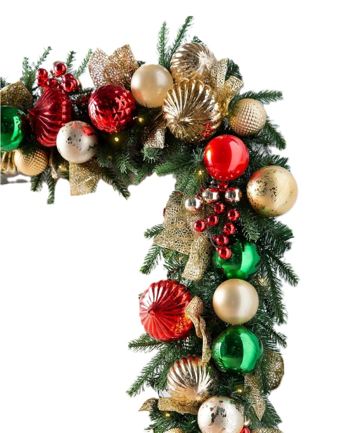 Balsam Hill 120" Merry And Bright Christmas Garland In Multi