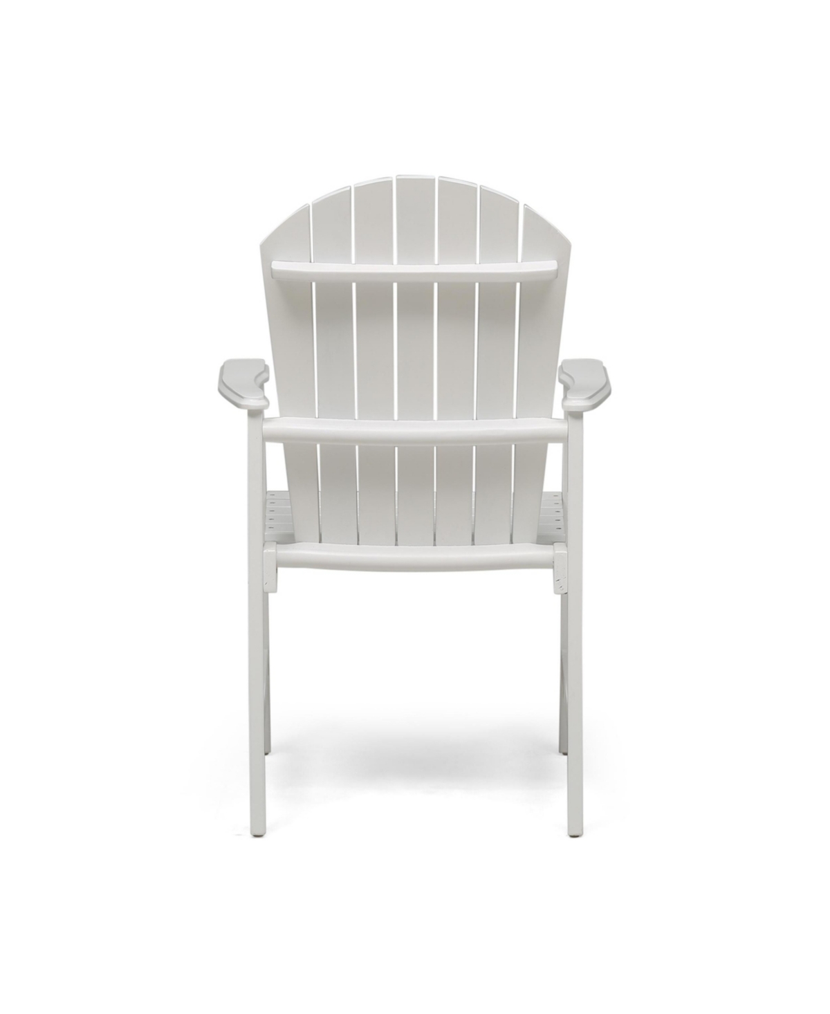 Streamdale Furniture Acacia Wood Adirondack Dining Chairs (Set of 2), White