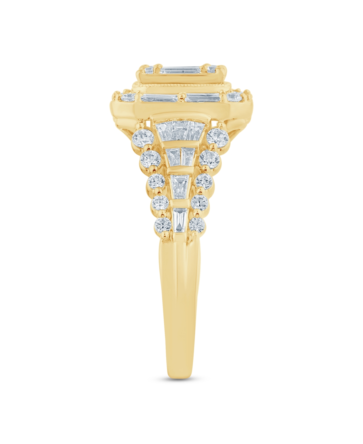 Macy's Diamond Engagement Ring (1-3/8 Ct. T.w.) In 14k Yellow Gold In Gold