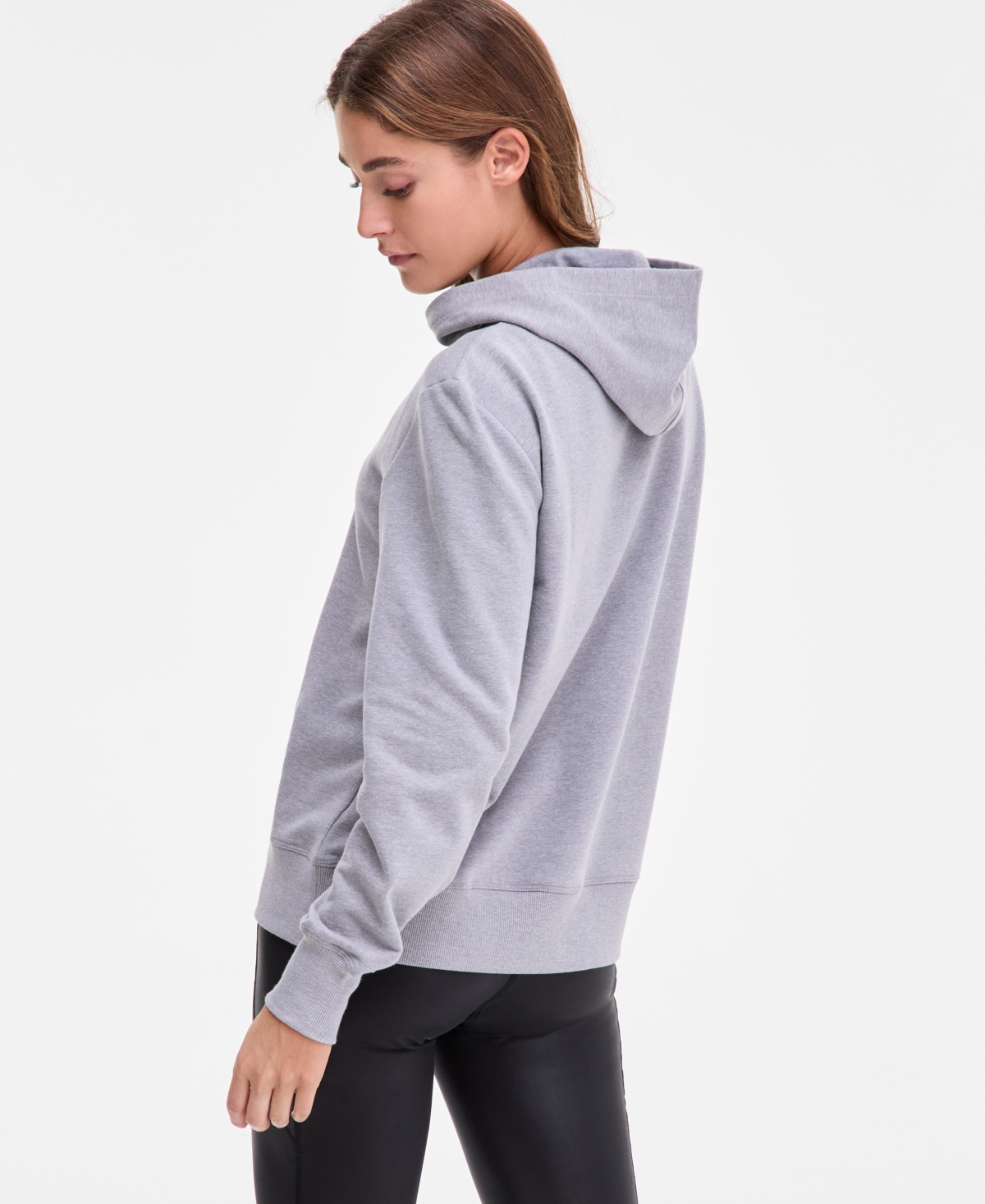 Id Ideology Women's Heathered Fleece Hoodie, Macy's Exclusive