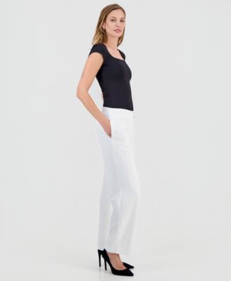 Women's High Rise Wide-Leg Pants, Regular & Petite