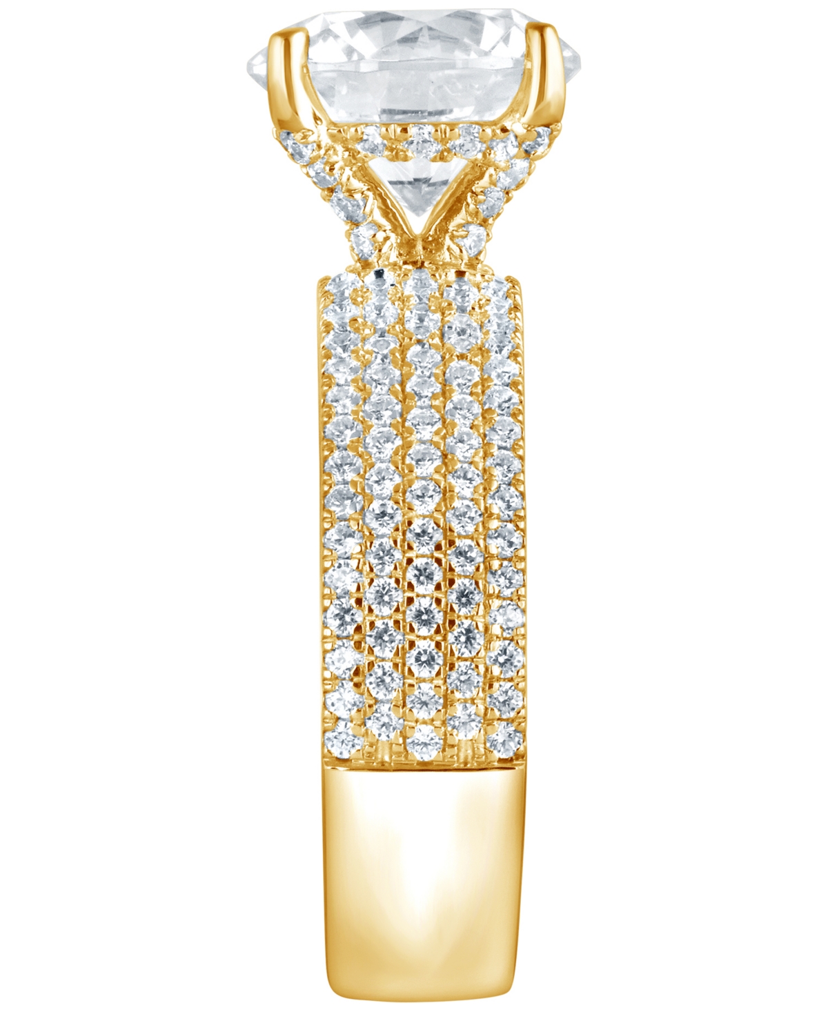 Badgley Mischka Bagley Mischka Certified Lab Grown Diamond Engagement Ring (3-3/4 Ct. T.w.) In 14k Gold In Gold