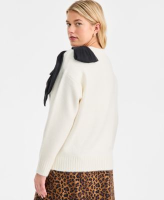 Women's Long-Sleeve Bow Sweater, Macy's Exclusive