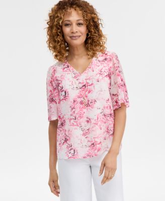 JM Collection - Women's Removable-Necklace Top