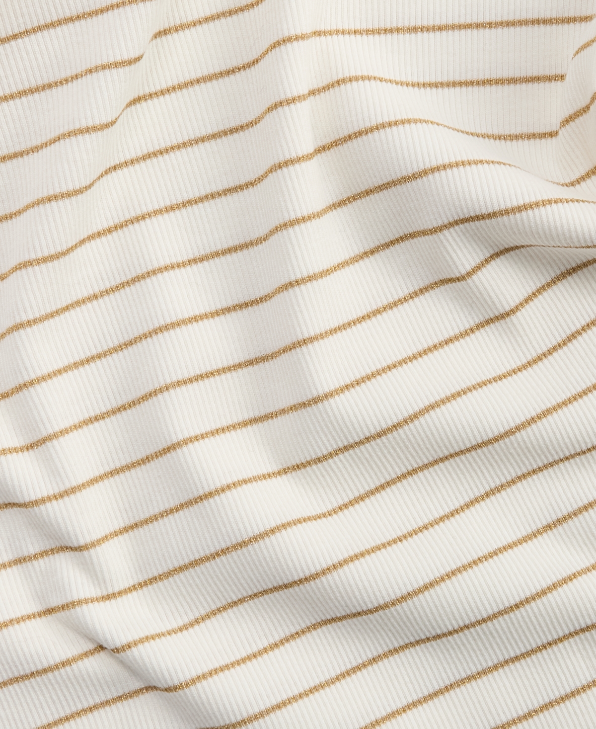 On 34th Women's Knit Long-Sleeve Mock-Neck Lurex Striped Top, Macy's Exclusive