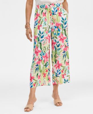 Women's Printed Pull-On Pants, Macy's Exclusive