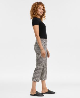 Women's Printed Rivet Capri Pants, Macy's Exclusive