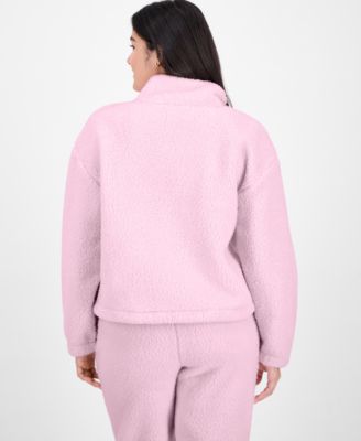 Juniors' Sherpa Fleece Zip-Up Jacket