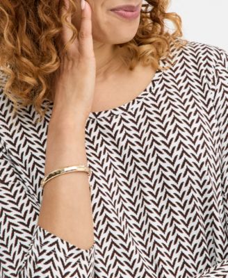 Women's 3/4-Sleeve Scoop-Neck Top, Macy's Exclusive