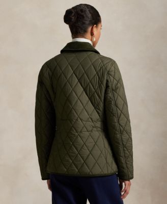 Women's Corduroy-Trim Quilted Barn Jacket
