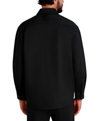 Men's Houndstooth Pattern Utility Jacket