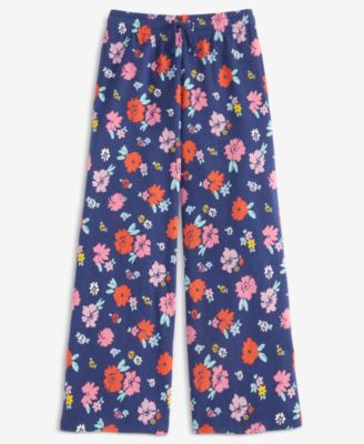 Girls' 5-20 Floral-Print Wide-Leg Pants