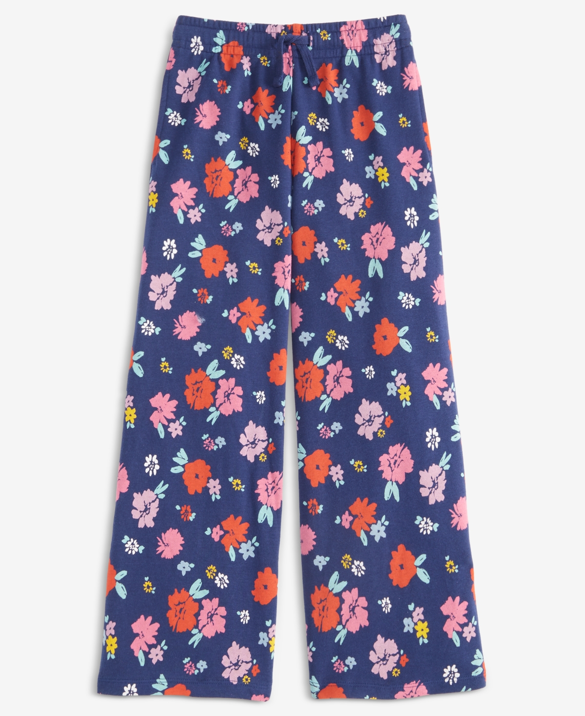 Epic Threads Girls 5-20 Floral-print Wide-leg Pants In Blue