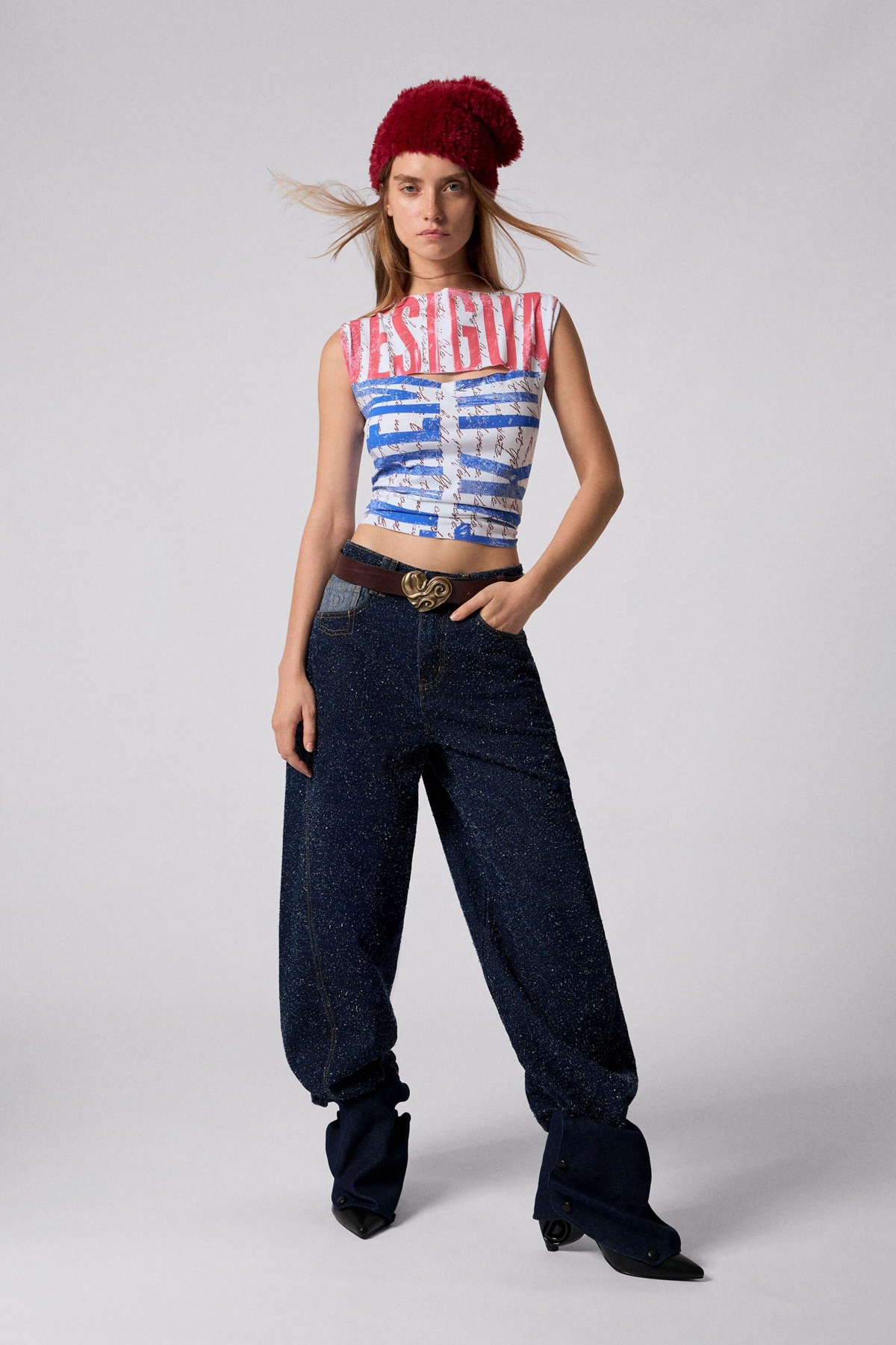 Desigual Women's Two-tone denim trousers