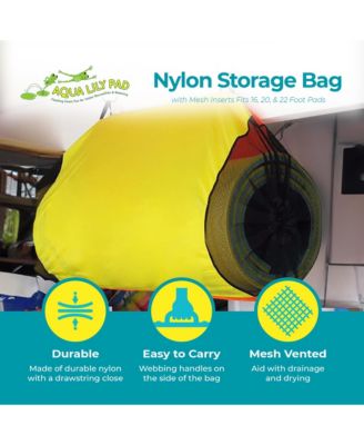 Nylon Storage Bag with Mesh Inserts Fits 16, 20, & 22 Foot Pads
