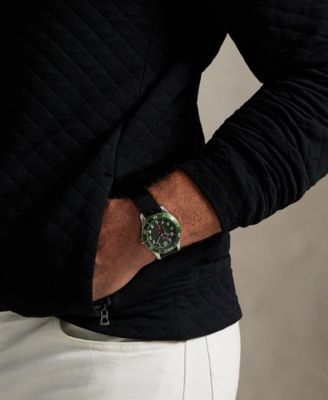 Men's B&T Long Sleeve Quilted Double-Knit Jersey Pull-On Sweater