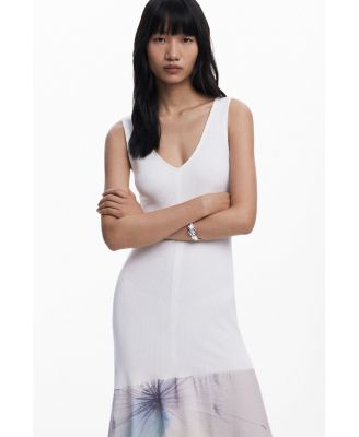 Women's V-neck combined dress