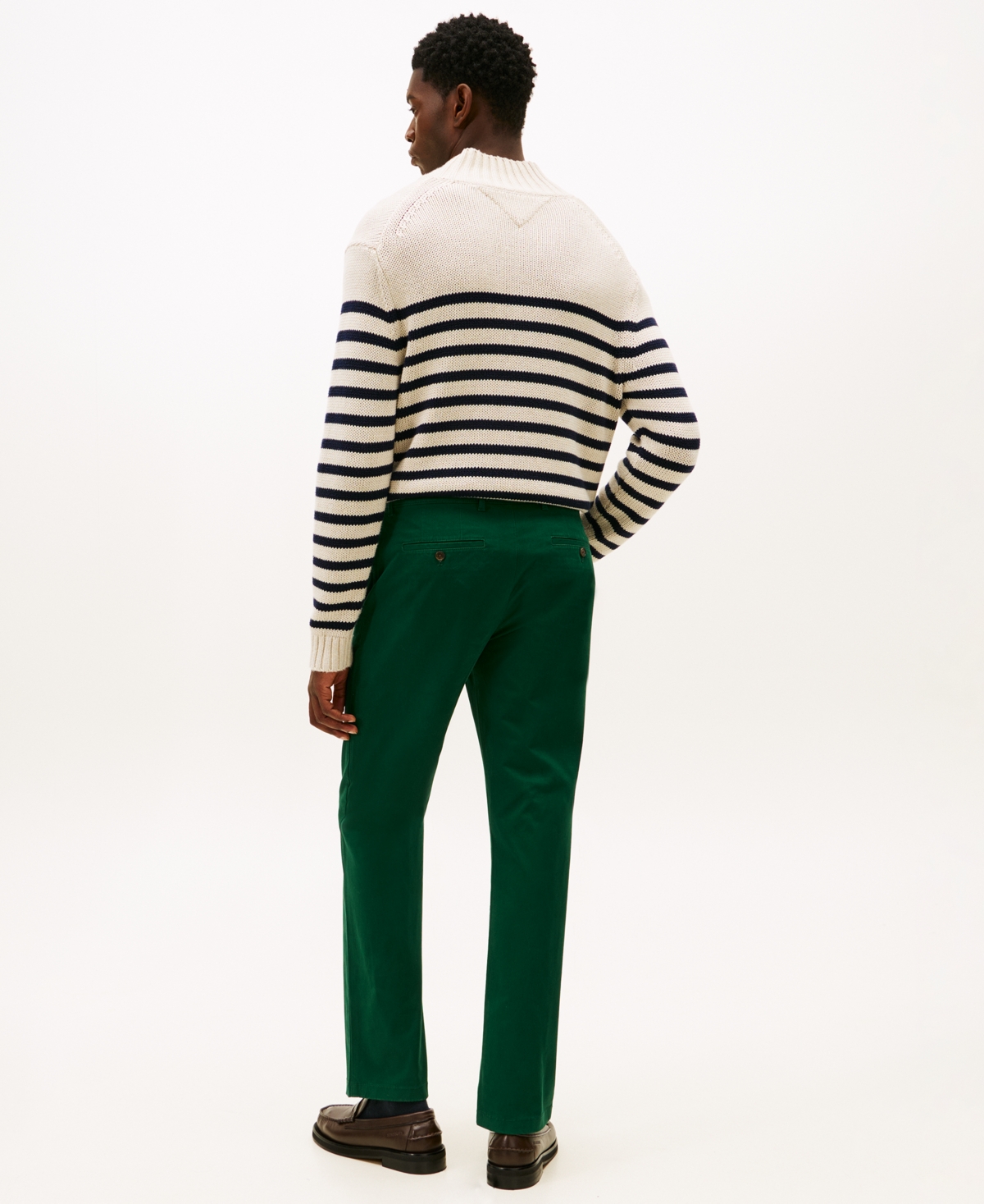 Tommy Hilfiger Men's Th Flex Stretch Regular-fit Chino Pant In Green