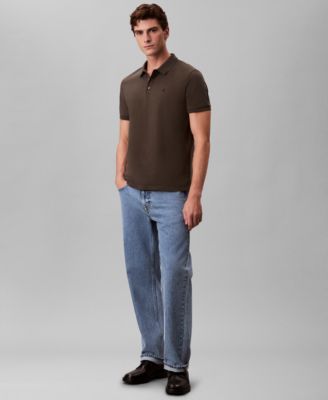 Men's Short Sleeve Solid Polo Shirt