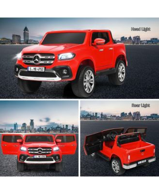 Licensed Mercedes Benz x Class 12V 2-Seater Kids Ride On Car w/ Trunk